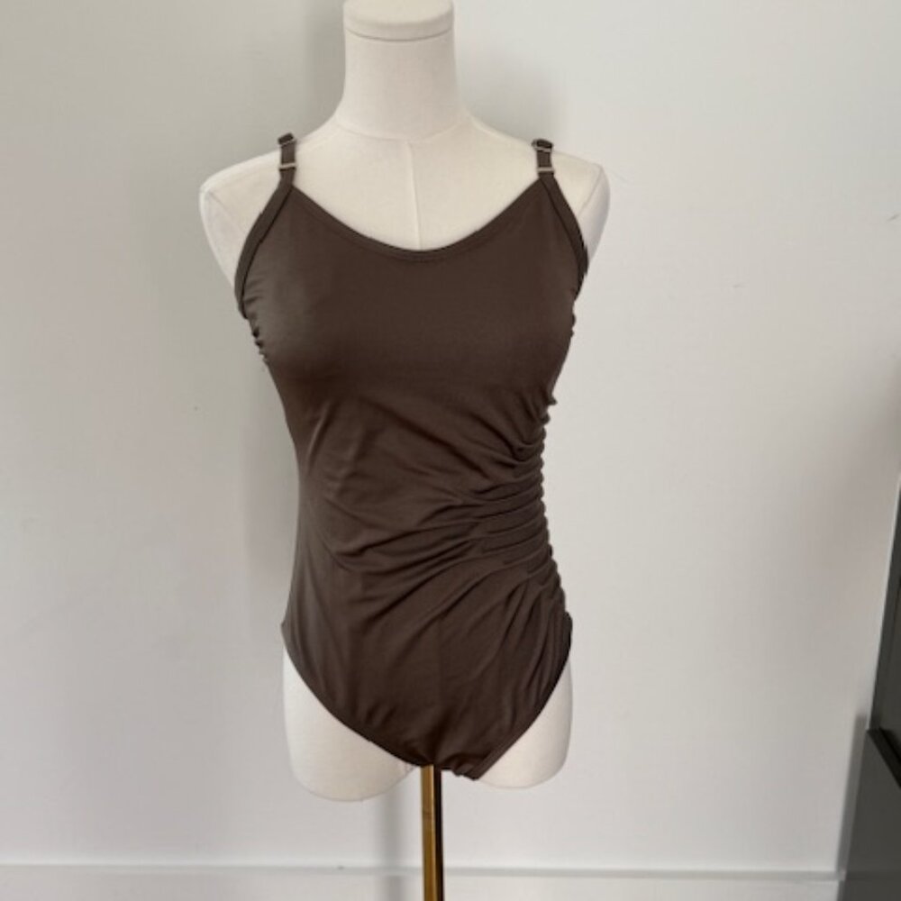 Olive green bathing suit
